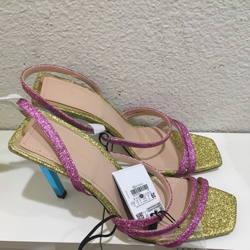 Zara shiny multi-strap sandals - Picture 7 of 8